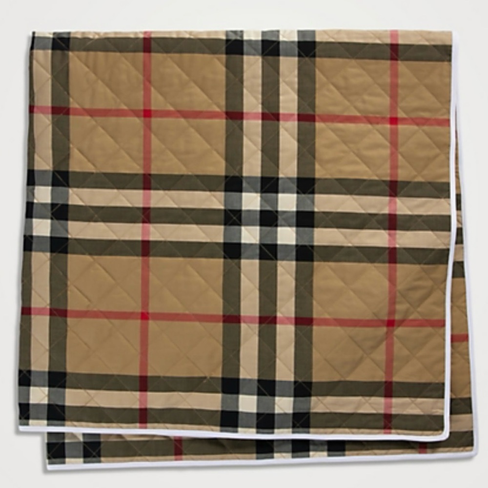 Burberry Beige and Red Plaid Duvet